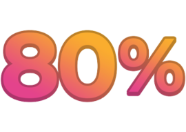 80%